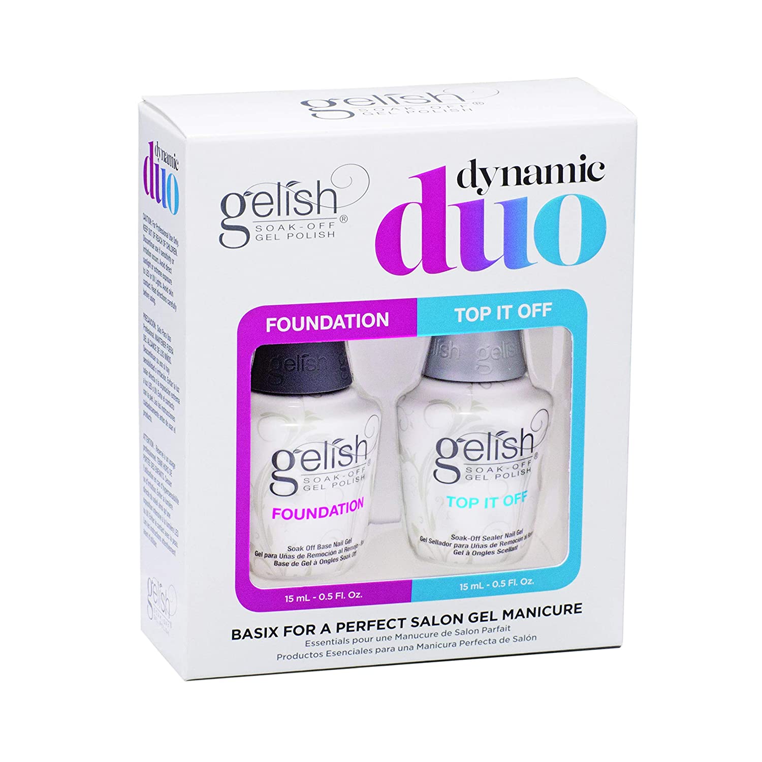 Gelish - Dynamic Duo 0.5 oz - Top & Base Coats at Beyond Polish