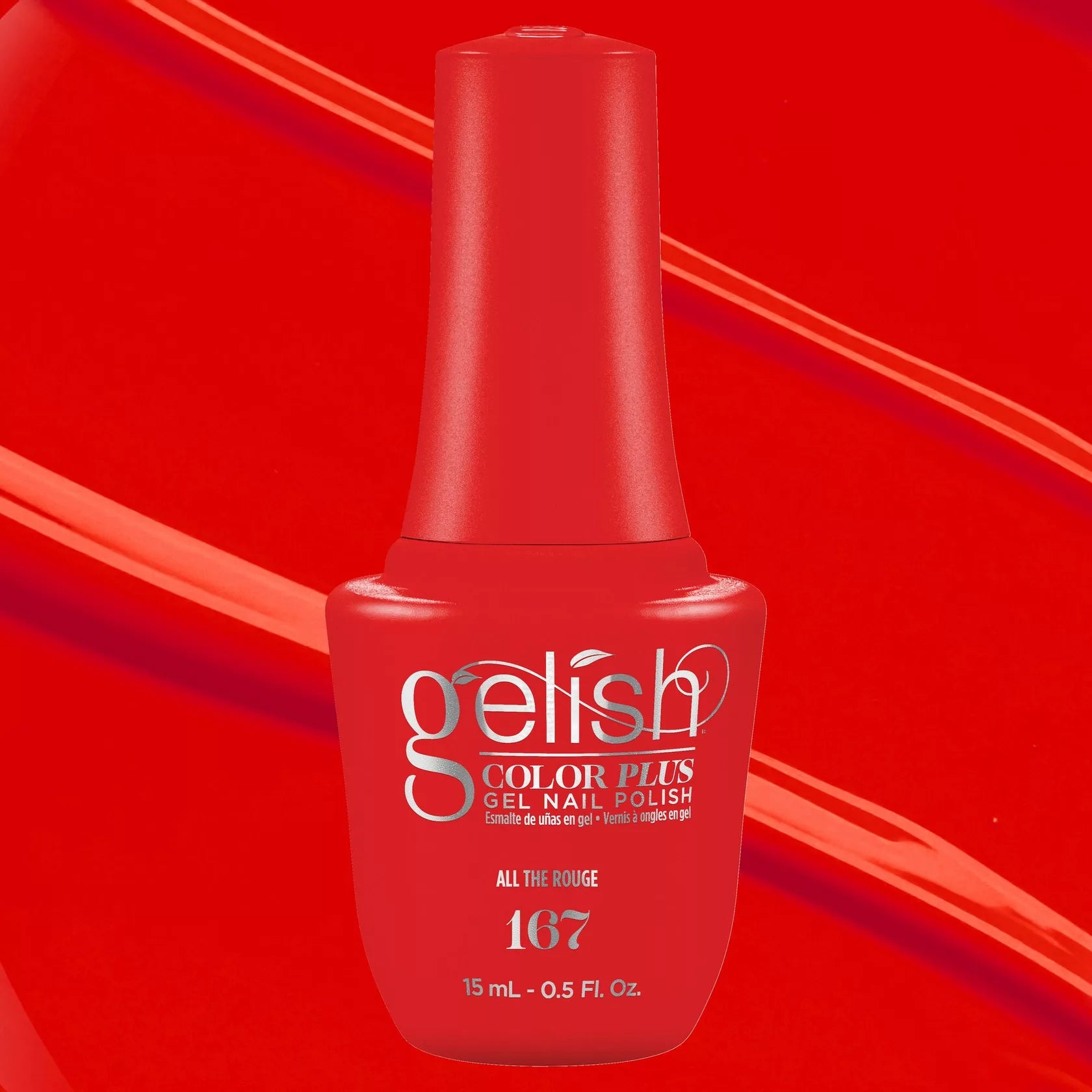 Gelish Gel Color Plus - All The Rouge 0.5 oz - Gel Polish at Beyond Polish