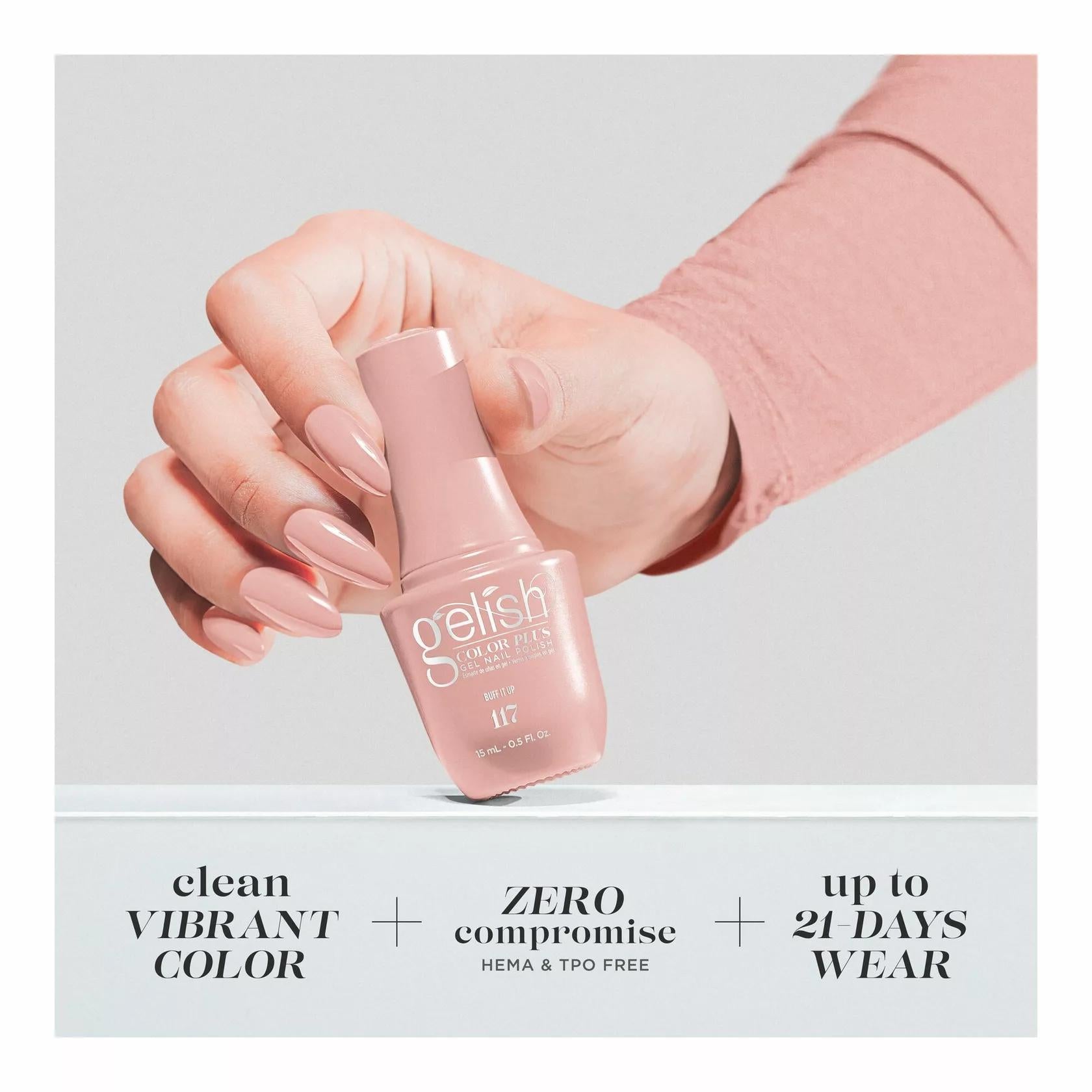 Gelish Gel Color Plus - Buff It Up 0.5 oz - Gel Polish at Beyond Polish