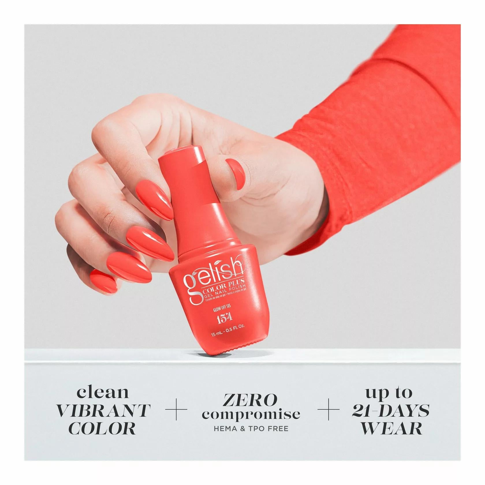 Gelish Gel Color Plus - Glow Off Sis 0.5 oz - Gel Polish at Beyond Polish