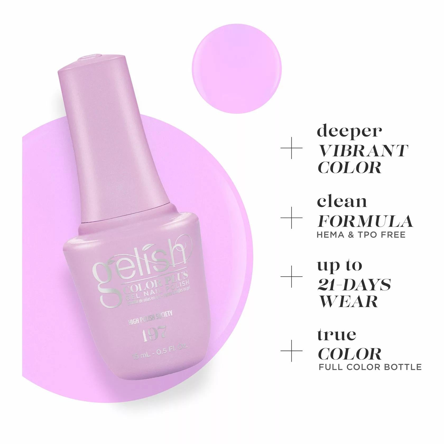 Gelish Gel Color Plus - High Polish Society 0.5 oz - Gel Polish at Beyond Polish