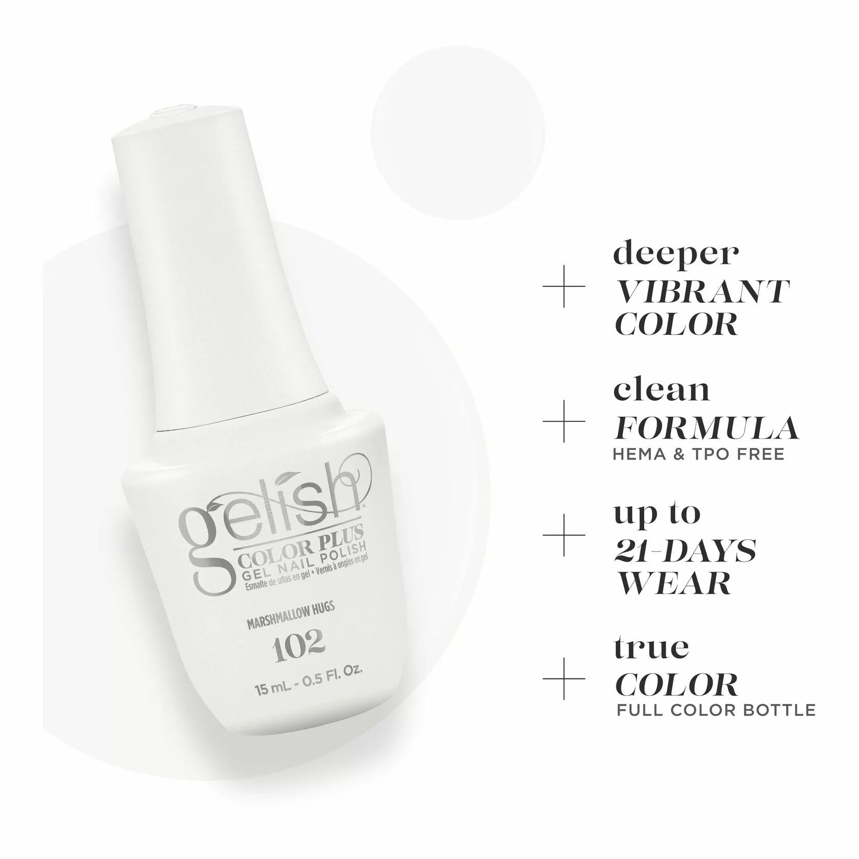 Gelish Gel Color Plus - Marshmallow Hugs 0.5 oz - Gel Polish at Beyond Polish