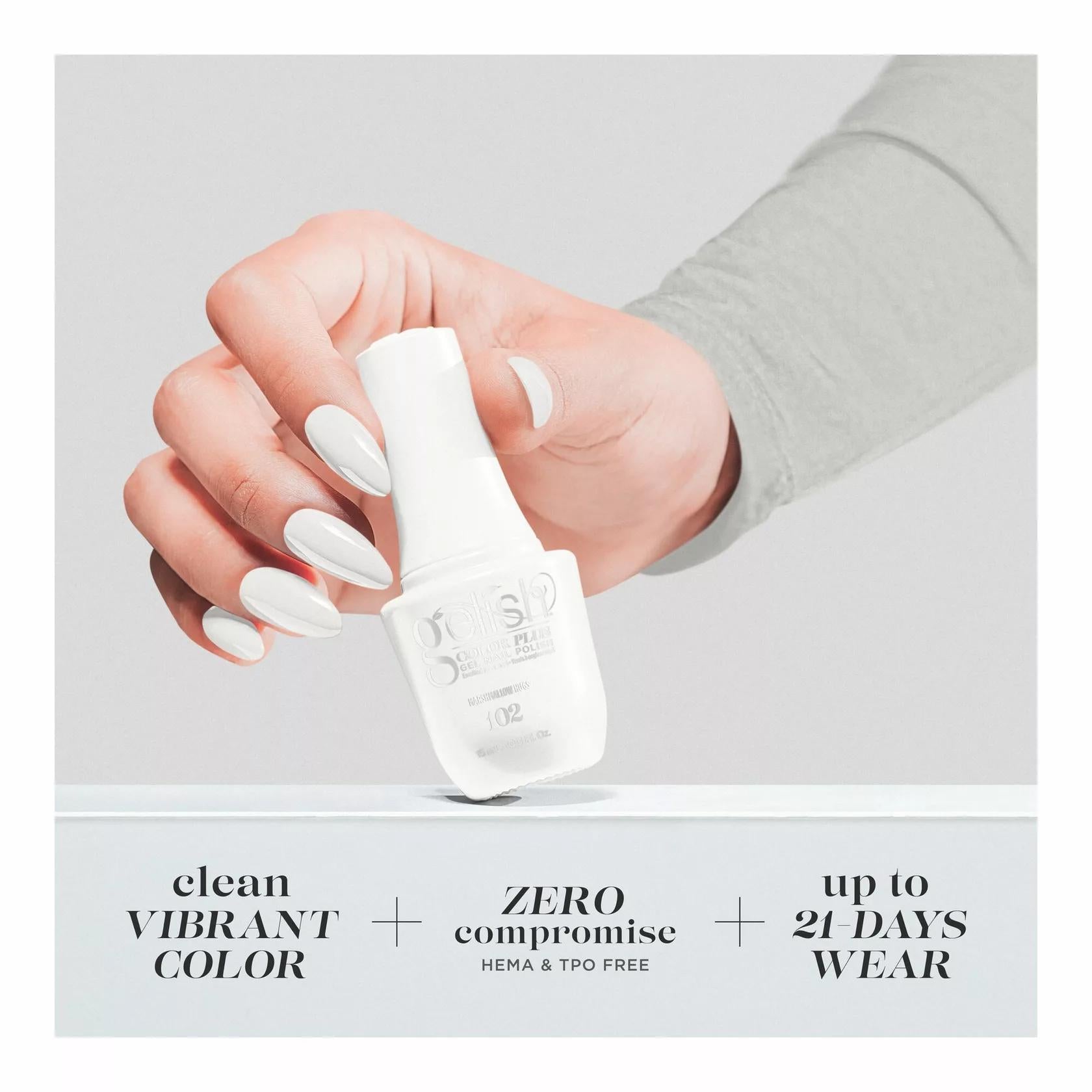 Gelish Gel Color Plus - Marshmallow Hugs 0.5 oz - Gel Polish at Beyond Polish