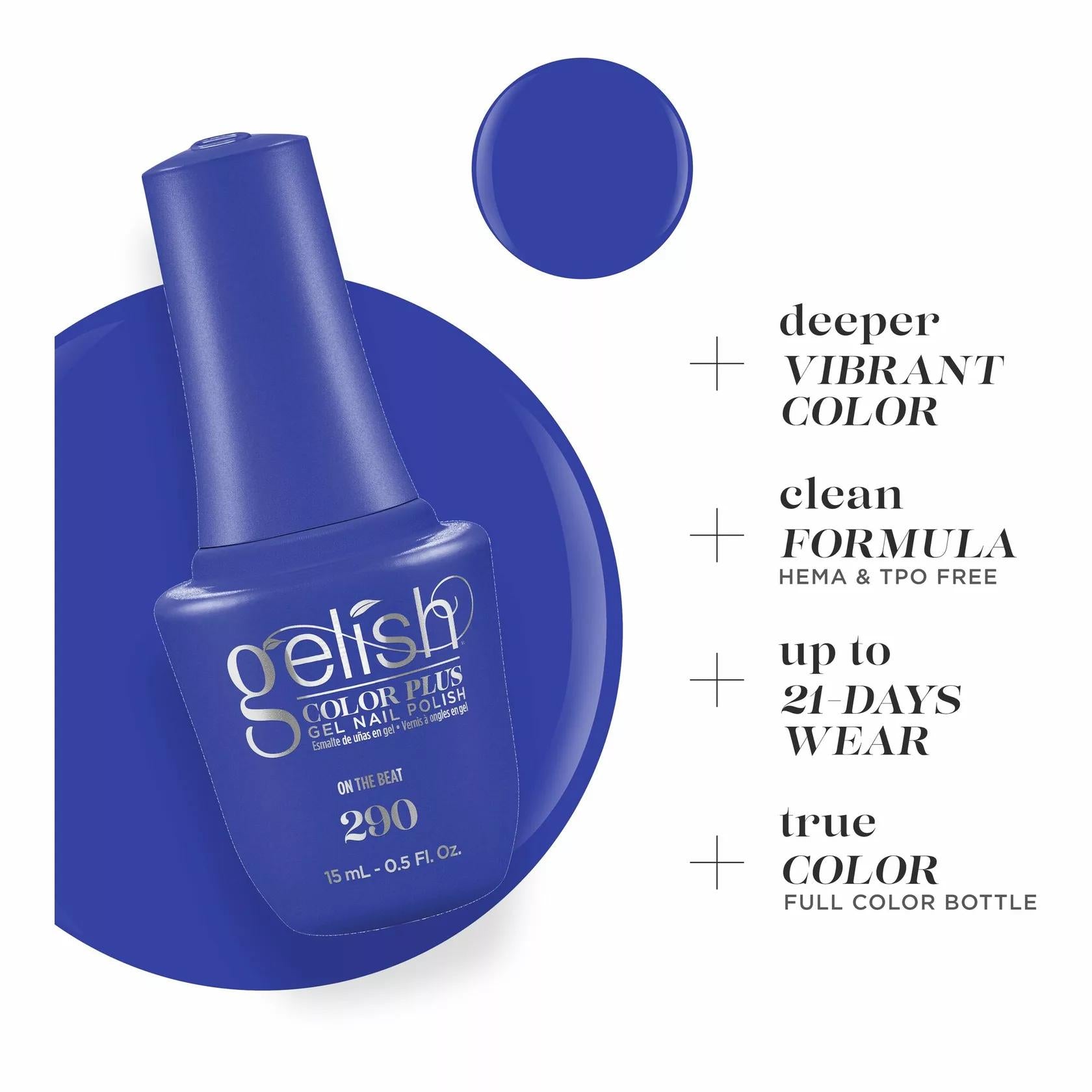 Gelish Gel Color Plus - On The Beat 0.5 oz - Gel Polish at Beyond Polish