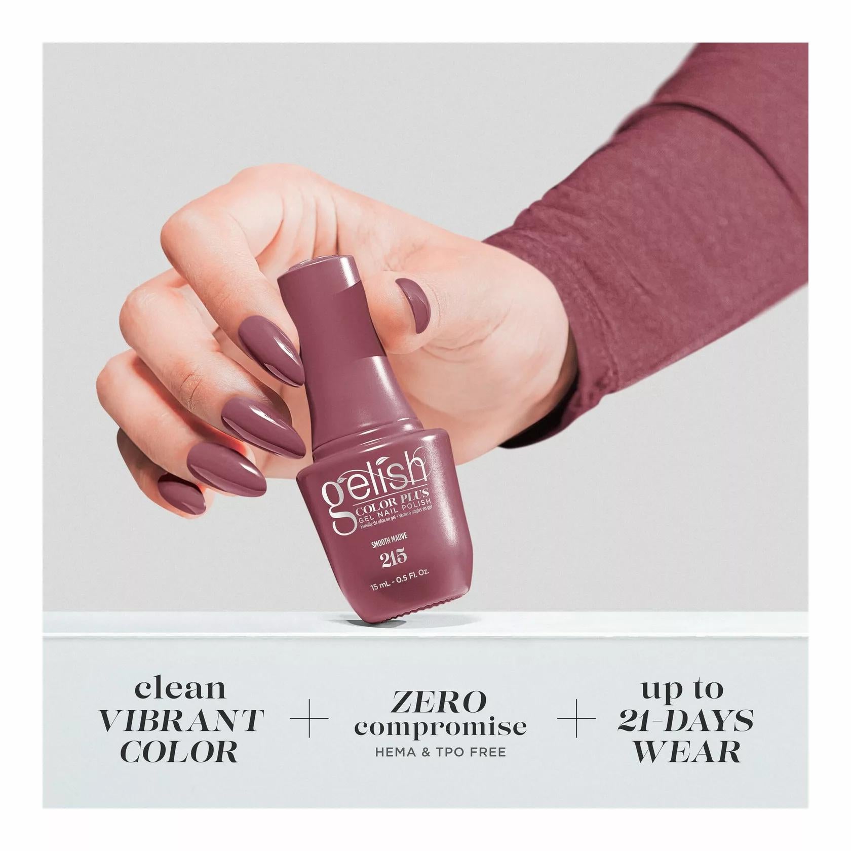 Gelish Gel Color Plus - Smooth Mauve 0.5 oz - Gel Polish at Beyond Polish