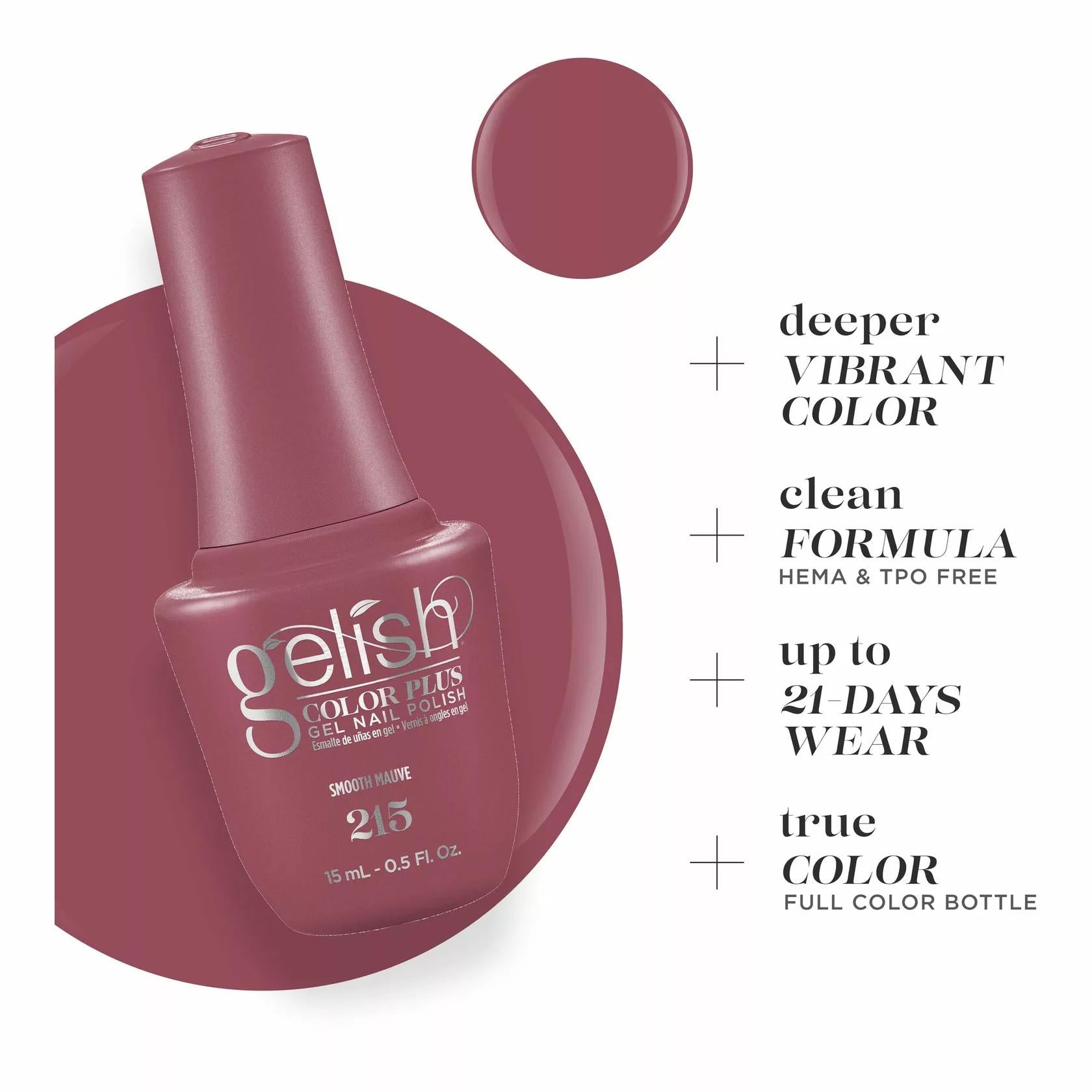 Gelish Gel Color Plus - Smooth Mauve 0.5 oz - Gel Polish at Beyond Polish