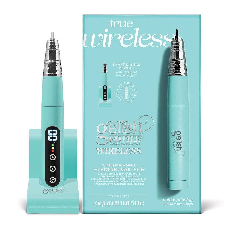 Gelish - Go File Wireless E-File - Aqua Marine - Manicure & Pedicure Tools at Beyond Polish