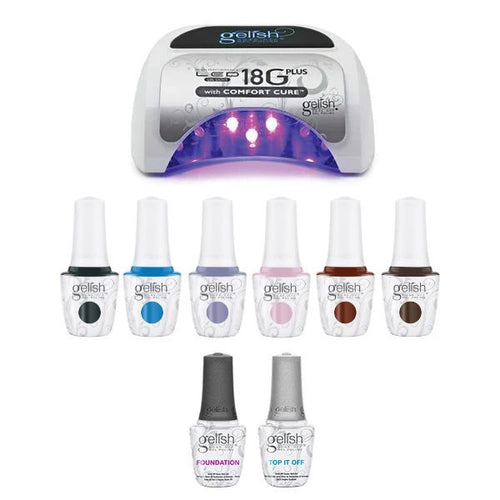 Gelish In Frame Fall Combo - Collection Gel Kit & 18G Light Plus