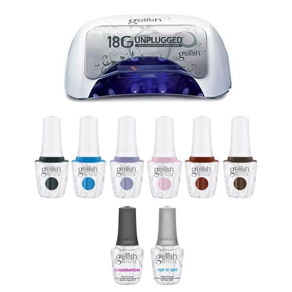 Gelish In Frame Fall Combo - Collection Gel Kit & 18G Light Plus Unplugged - Gel Polish at Beyond Polish