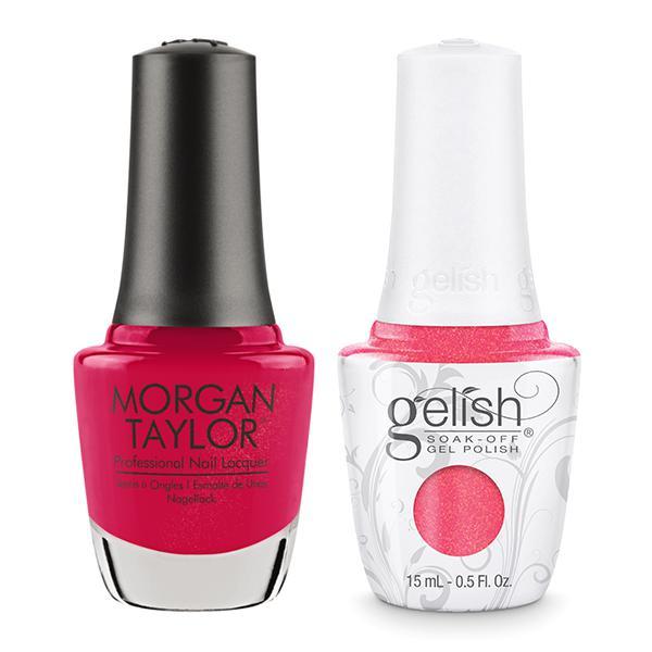 Gelish & Morgan Taylor Combo - Hip Hot Coral - Gel & Lacquer Polish at Beyond Polish
