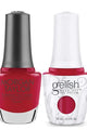 Gelish & Morgan Taylor Combo - Hot Rod Red - Gel & Lacquer Polish at Beyond Polish