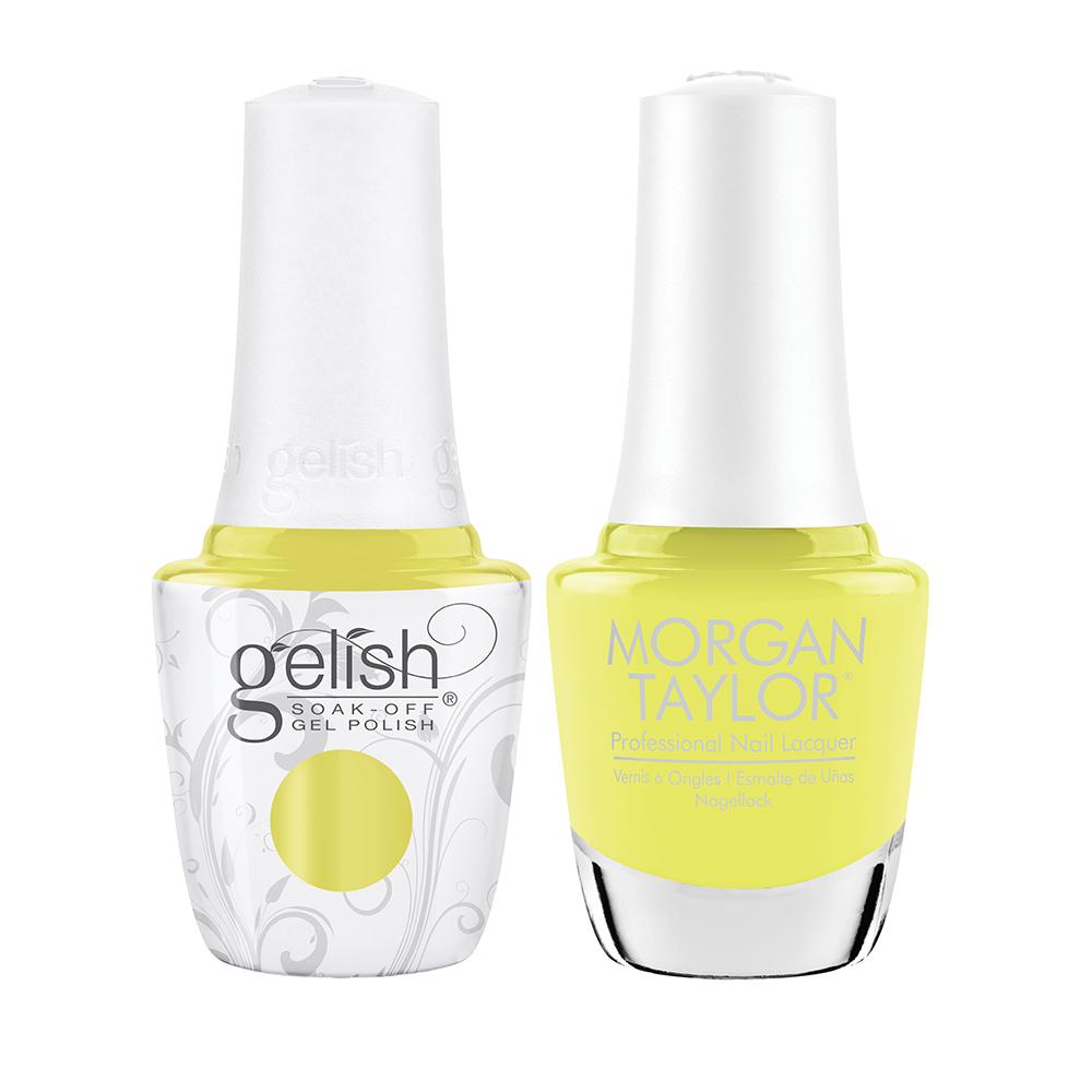 Gelish & Morgan Taylor Combo - Lemon Drop Lush - #1940599 - Gel & Lacquer Polish at Beyond Polish
