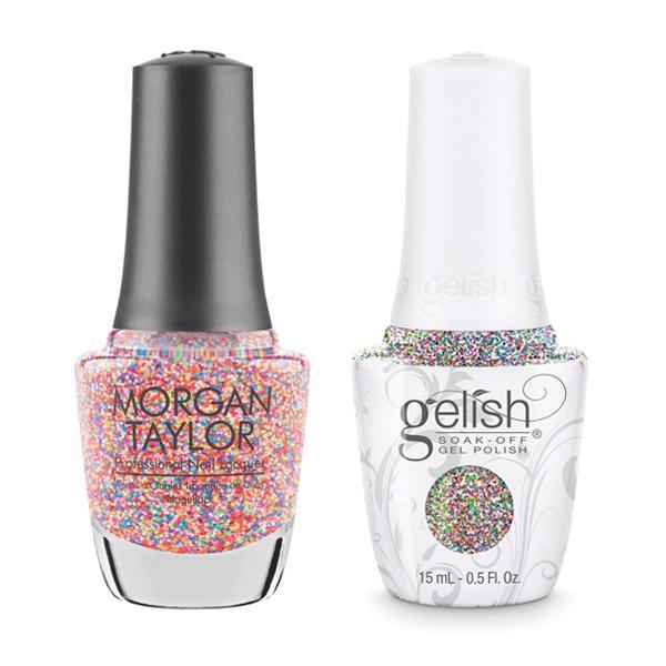 Gelish & Morgan Taylor Combo - Lots Of Dots - Gel & Lacquer Polish at Beyond Polish