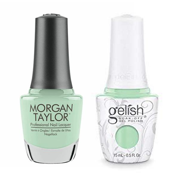 Gelish & Morgan Taylor Combo - Mint Chocolate Chip - Gel & Lacquer Polish at Beyond Polish