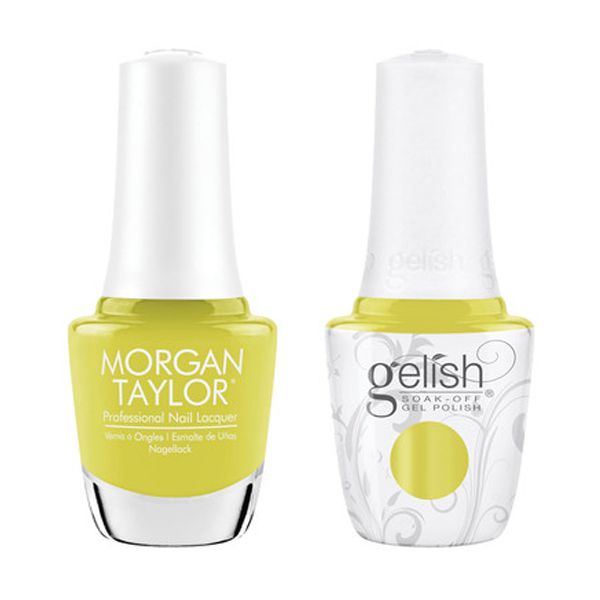 Gelish & Morgan Taylor Combo - Perk Up Buttercup - Gel & Lacquer Polish at Beyond Polish