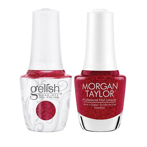 Gelish & Morgan Taylor Combo - Poinsettia Stardust - #1940582