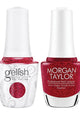 Gelish & Morgan Taylor Combo - Poinsettia Stardust - #1940582 - Gel & Lacquer Polish at Beyond Polish