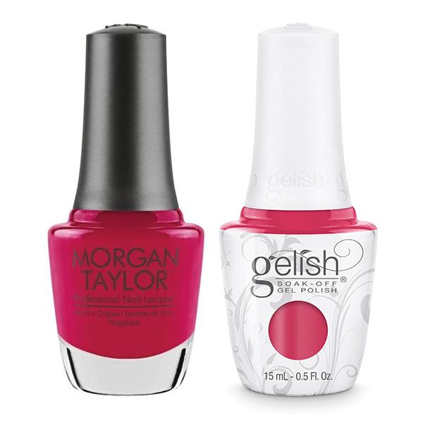 Gelish & Morgan Taylor Combo - Prettier In Pink - Gel & Lacquer Polish at Beyond Polish
