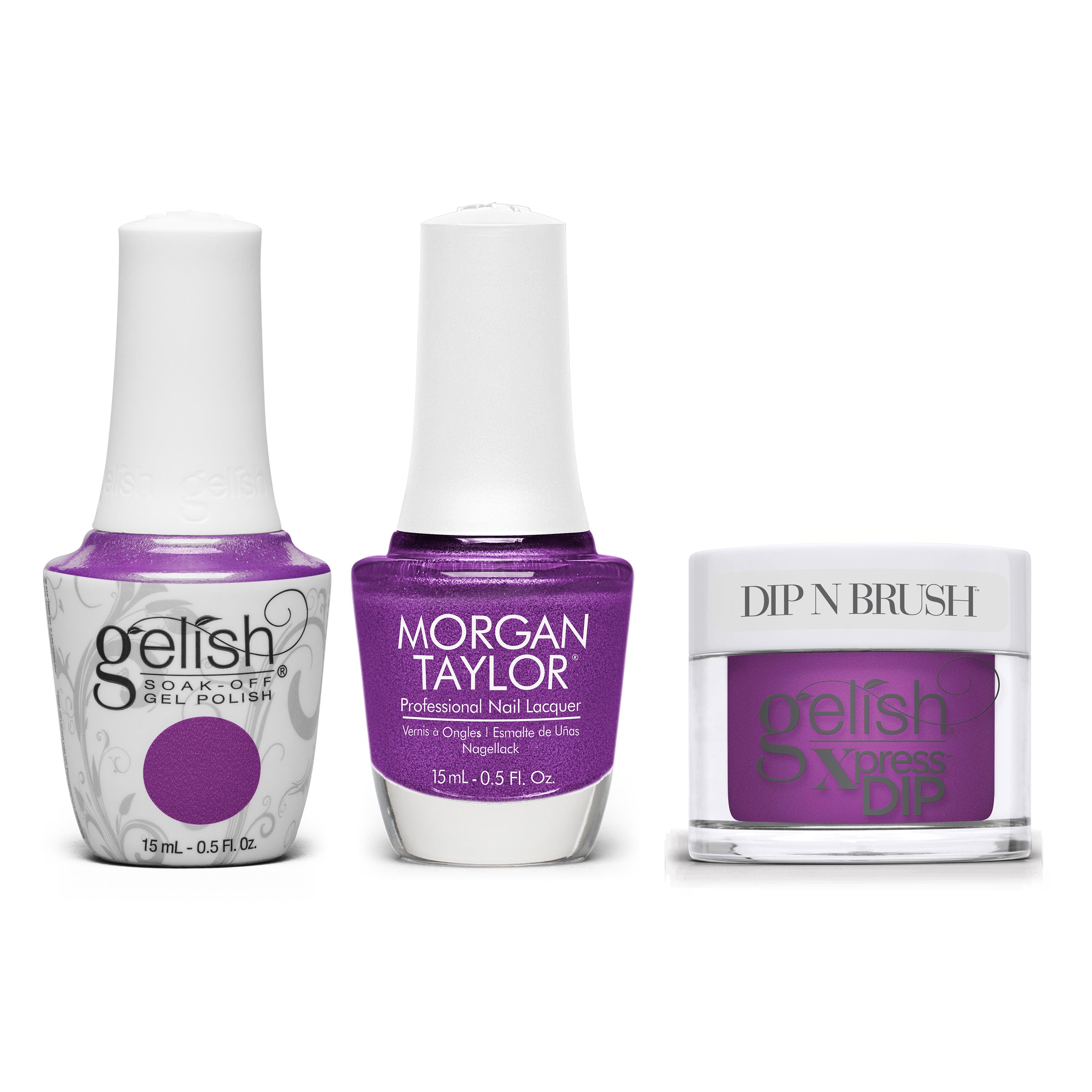Gelish, Morgan Taylor & Dip Combo - Berrylicious Bliss - Gel, Lacquer & Dip at Beyond Polish