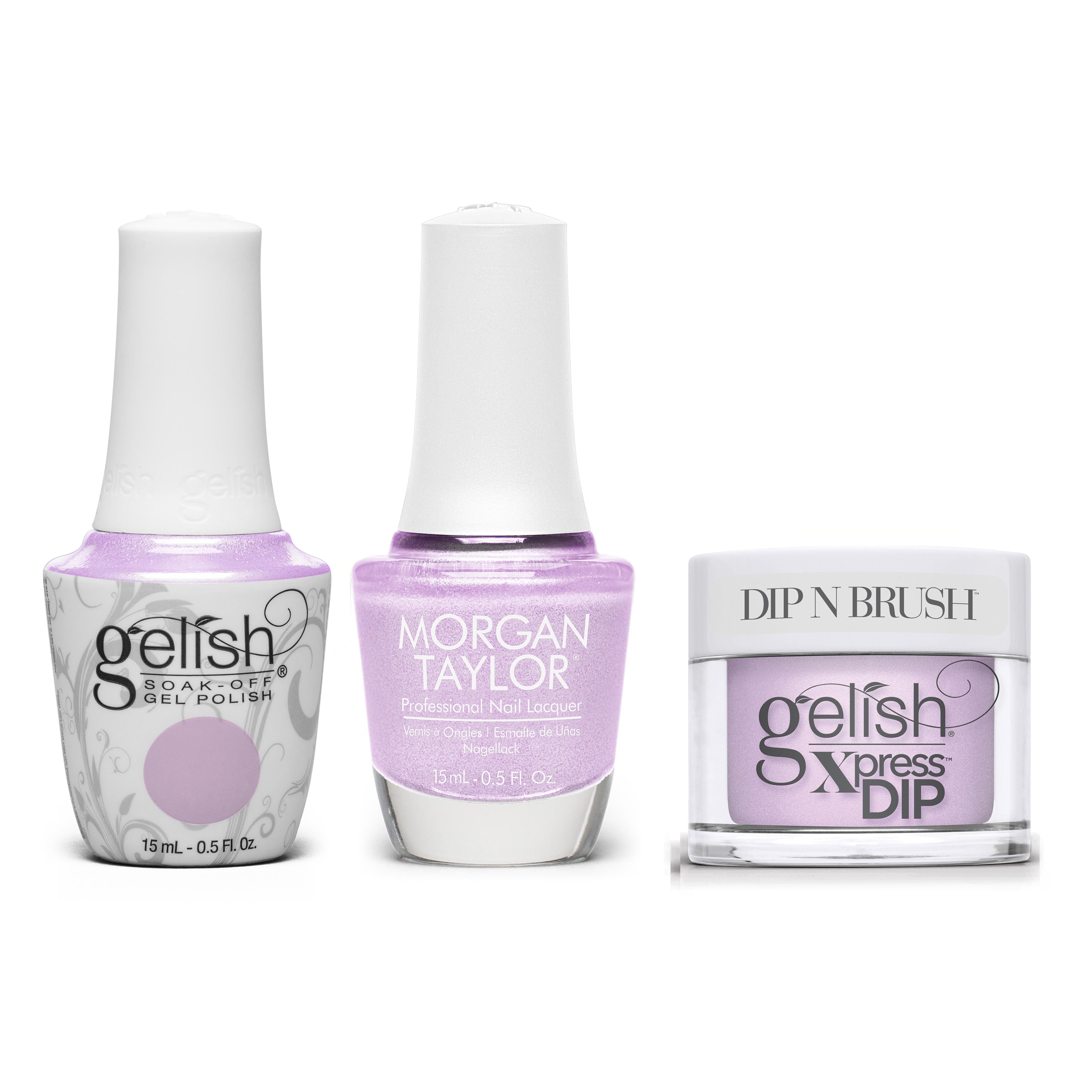 Gelish, Morgan Taylor & Dip Combo - Lucidly Lavender - Gel, Lacquer & Dip at Beyond Polish