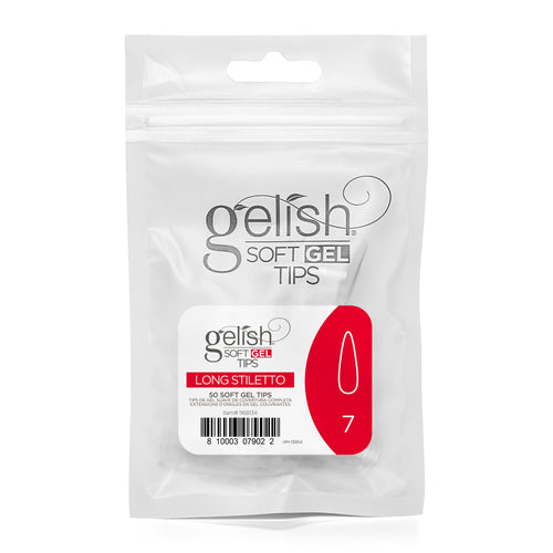 Gelish - Soft Gel Tips - Long Stiletto Size 7 50CT Refill