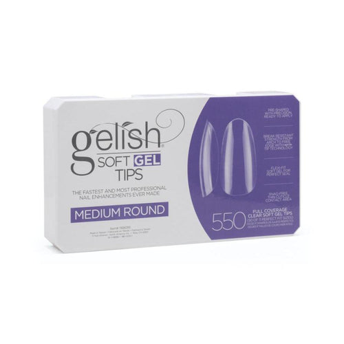 Gelish - Soft Gel Tips - Medium Round 550CT