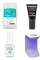 Gelish - Touch Mini Lamp, Tip Primer, Adhesive Tube, & Soft Gel Tips - Natural Short Almond 160CT - Nail Extensions at Beyond Polish