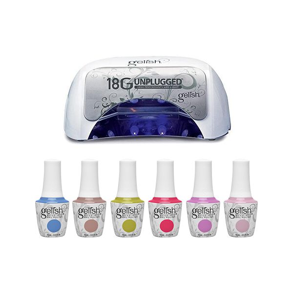 Gelish Up In The Air Summer Combo - Collection & 18G Light Plus Unplugged - Gel Polish at Beyond Polish