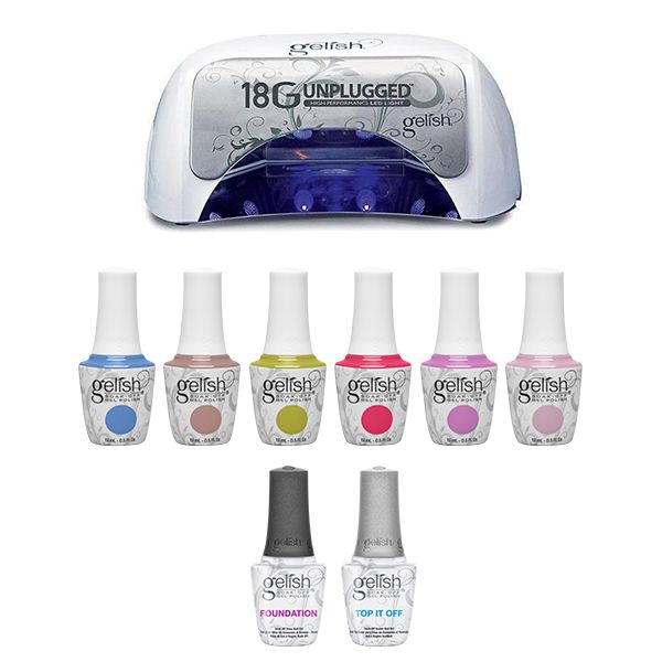 Gelish Up In The Air Summer Combo - Collection Gel Kit & 18G Light Plus Unplugged - Gel Polish at Beyond Polish