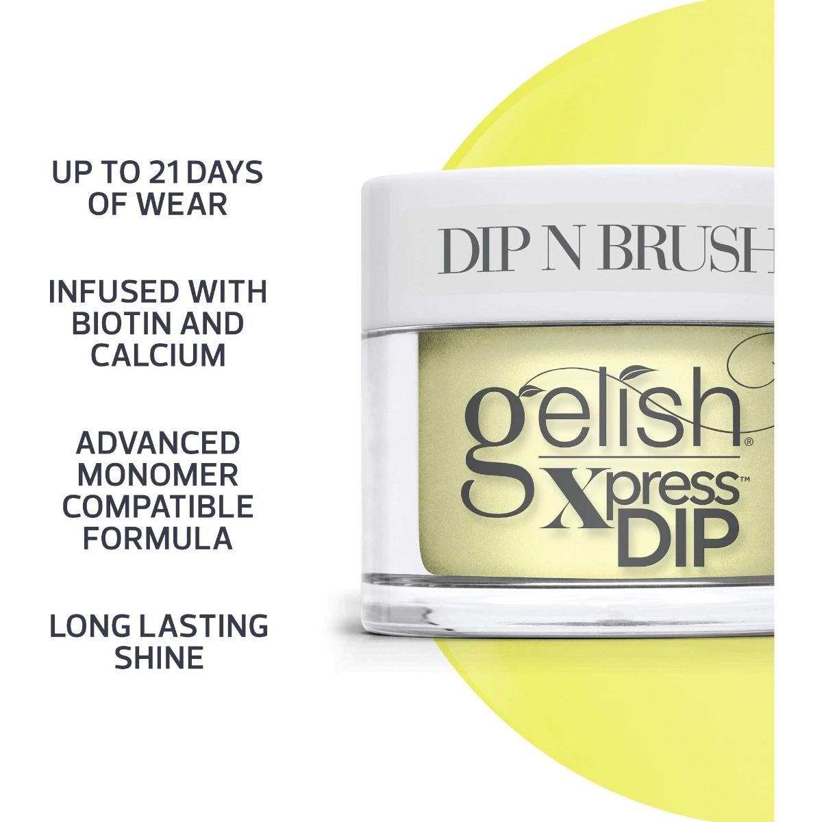 Gelish Xpress Dip - Lemon Drop Lush 1.5 oz - #1620599 - Dipping Powder at Beyond Polish