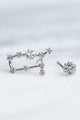 Gemini 24k White Gold Plated Studs - Earrings at Beyond Polish