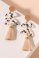 Geometric Tassel Dangling Earrings - Earrings at Beyond Polish