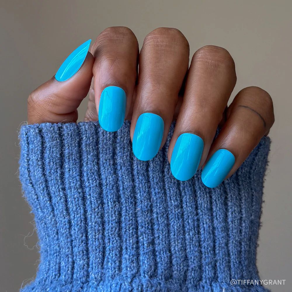 Glamnetic - Press On - Azure Blue - Nail Extensions at Beyond Polish