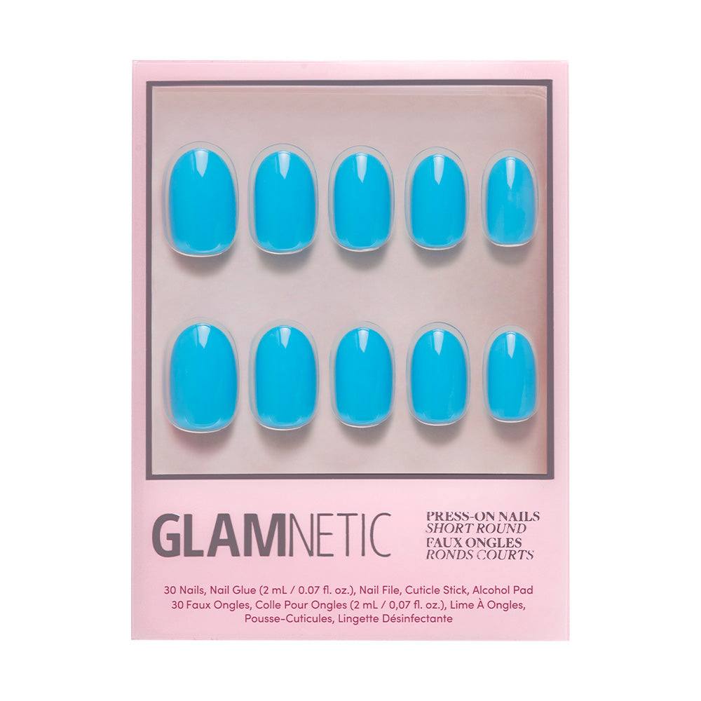 Glamnetic - Press On - Azure Blue - Nail Extensions at Beyond Polish