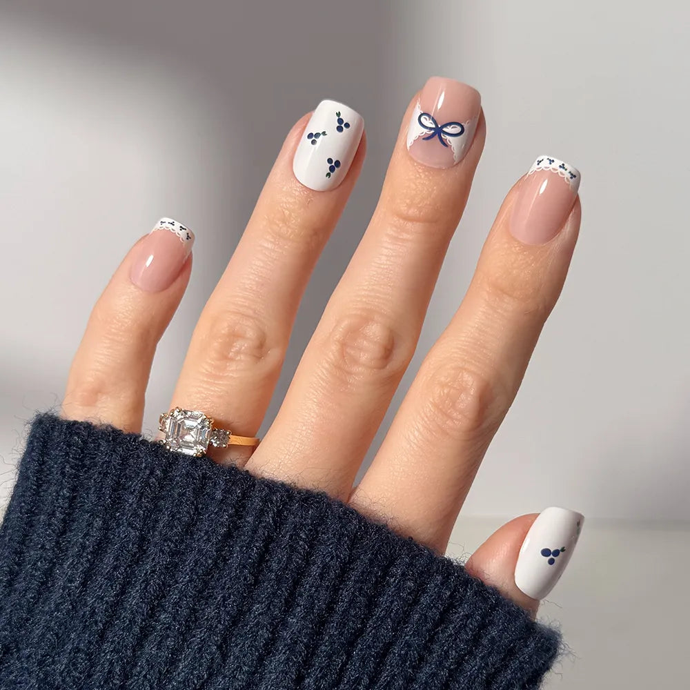 Glamnetic - Press On - Blue A Kiss - Short Squoval - Nail Extensions at Beyond Polish