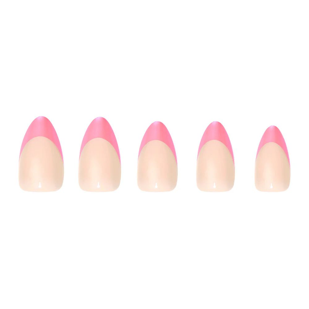 Glamnetic - Press On - Bubble Gum Glaze - Short Almond - Nail Extensions at Beyond Polish
