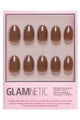 Glamnetic - Press On - Chocolate Brown Short Oval - Nail Extensions at Beyond Polish