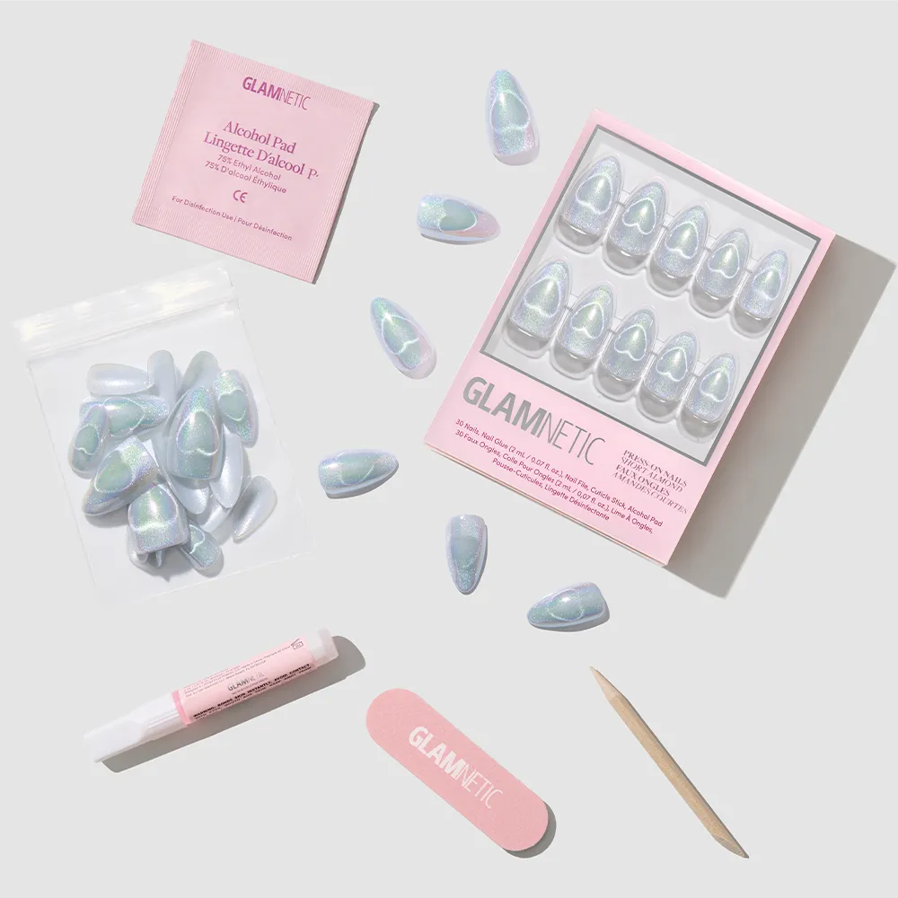 Glamnetic - Press On - Electric Lover - Short Almond - Nail Extensions at Beyond Polish