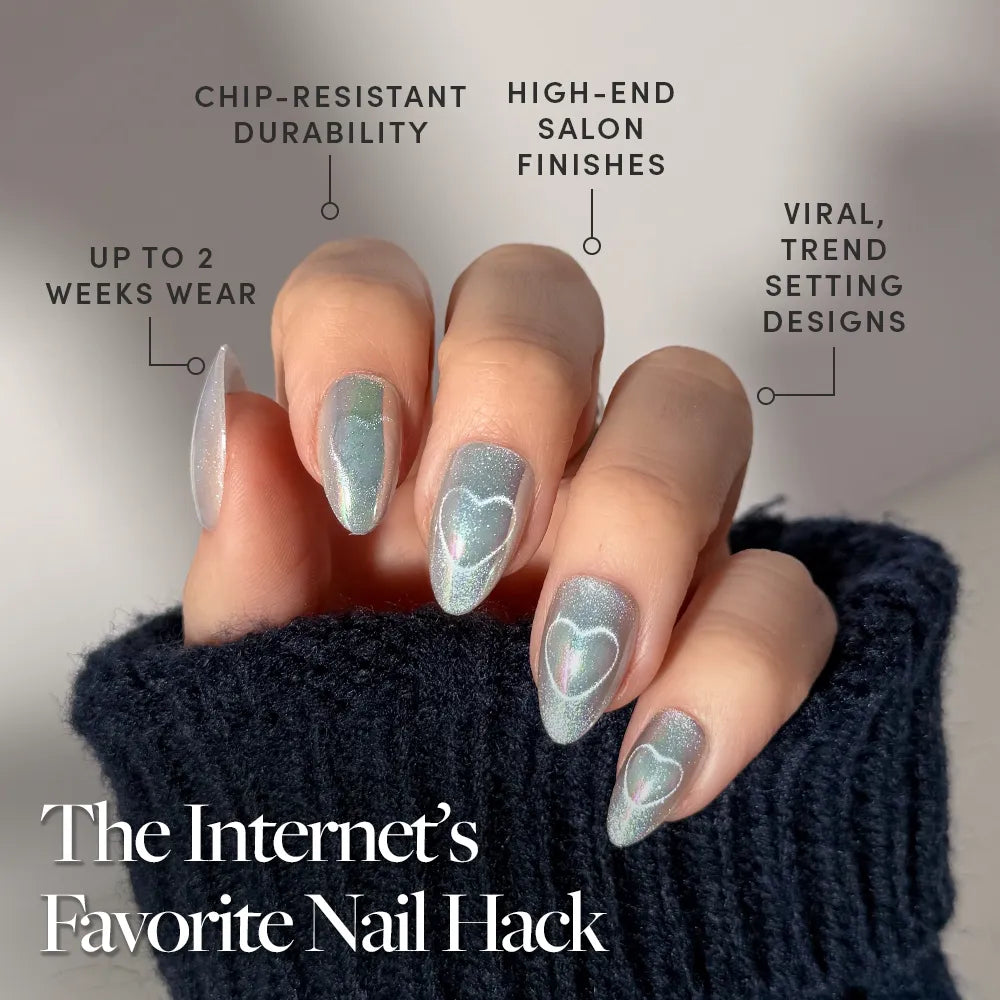 Glamnetic - Press On - Electric Lover - Short Almond - Nail Extensions at Beyond Polish