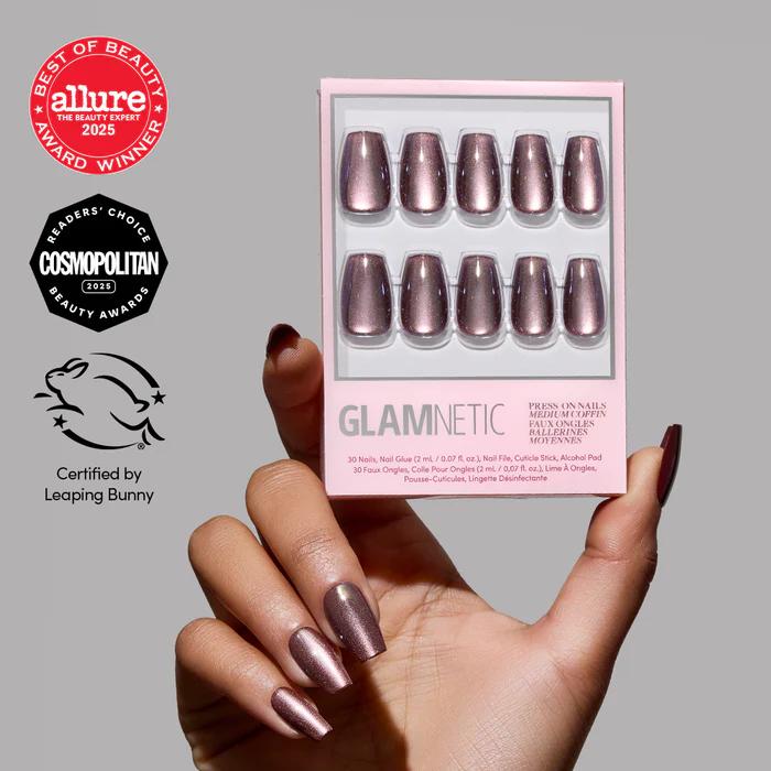 Glamnetic - Press On - Espresso Glow - Nail Extensions at Beyond Polish