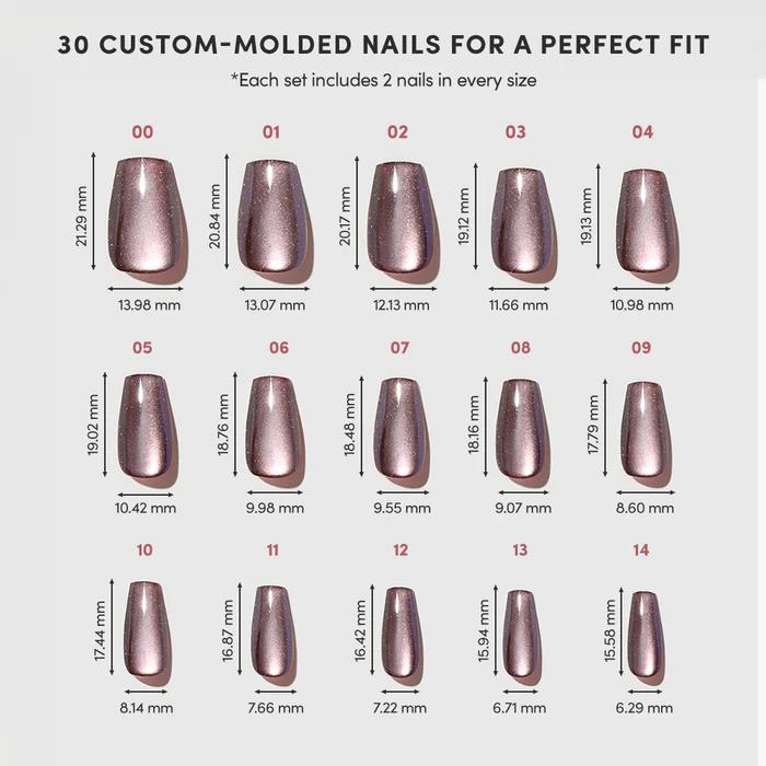 Glamnetic - Press On - Espresso Glow - Nail Extensions at Beyond Polish