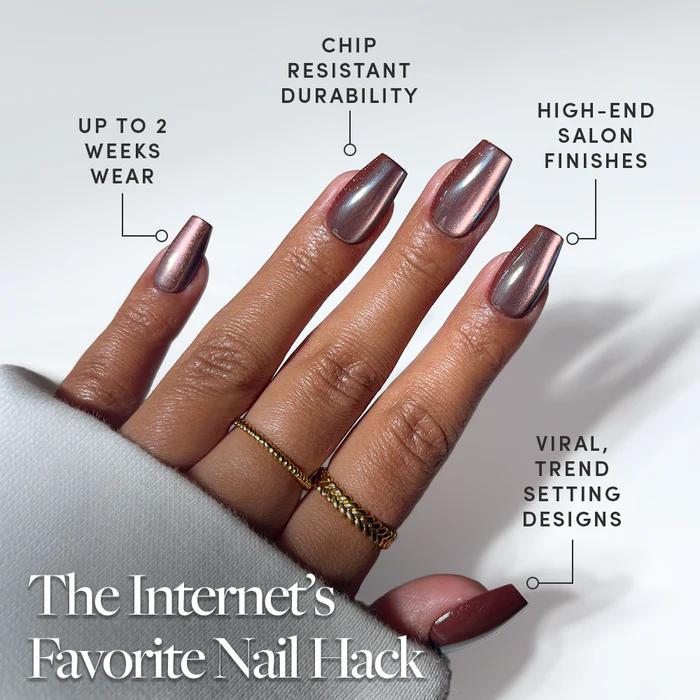 Glamnetic - Press On - Espresso Glow - Nail Extensions at Beyond Polish