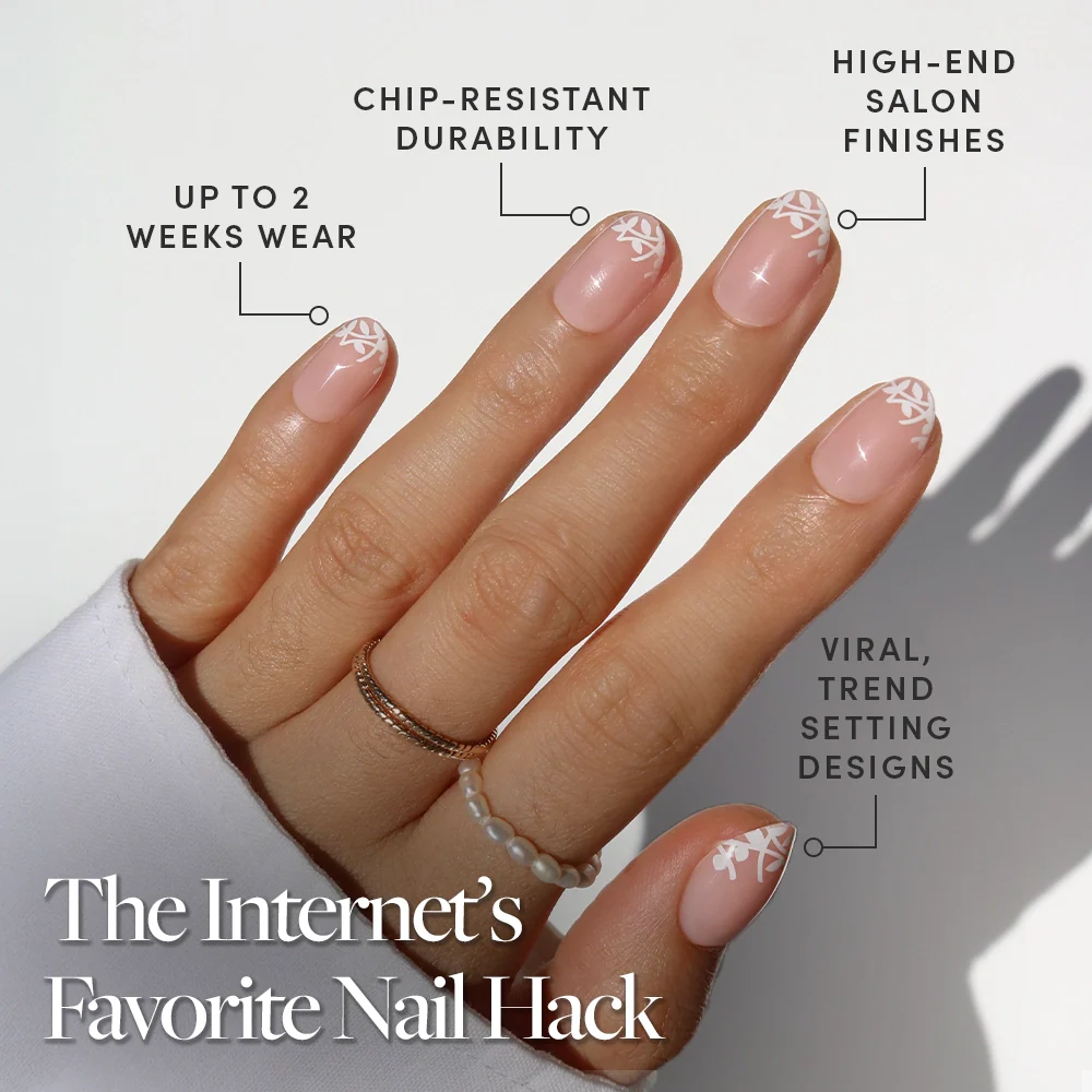 Glamnetic - Press On - Love Preserved - Short Oval - Nail Extensions at Beyond Polish