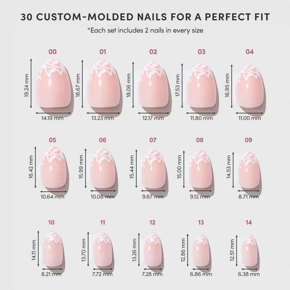 Glamnetic - Press On - Love Preserved - Short Oval - Nail Extensions at Beyond Polish