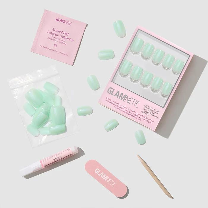 Glamnetic - Press On - Press On - Honeydewy - Short Squoval - Nail Extensions at Beyond Polish