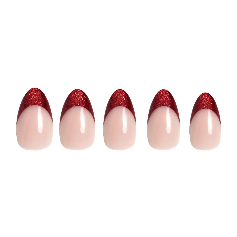 Glamnetic - Press On - Red Affair - Short Almond - Nail Extensions at Beyond Polish
