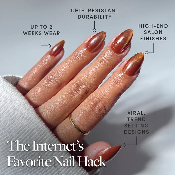 Glamnetic - Press On - Sicilian Sun - Nail Extensions at Beyond Polish