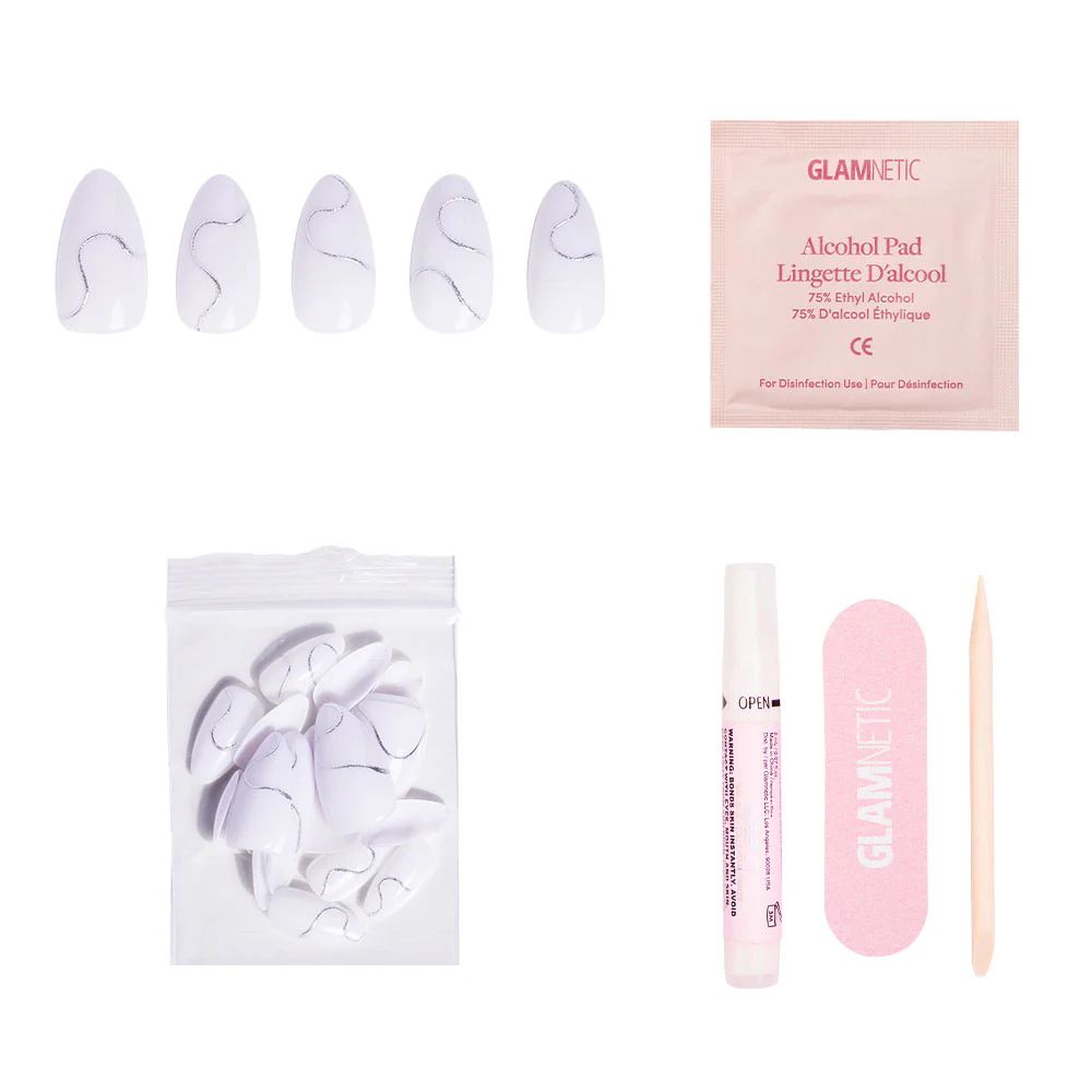 Glamnetic - Press On - Silent Night - Nail Extensions at Beyond Polish