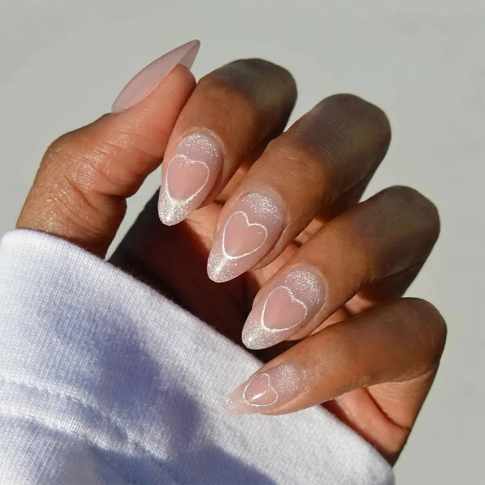 Glamnetic - Press On - Soulmate Energy - Short Almond - Nail Extensions at Beyond Polish