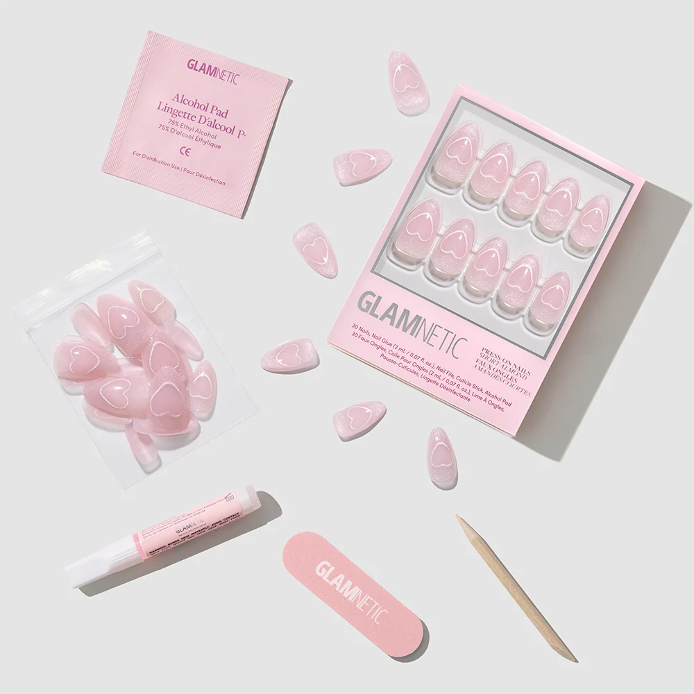 Glamnetic - Press On - Soulmate Energy - Short Almond - Nail Extensions at Beyond Polish